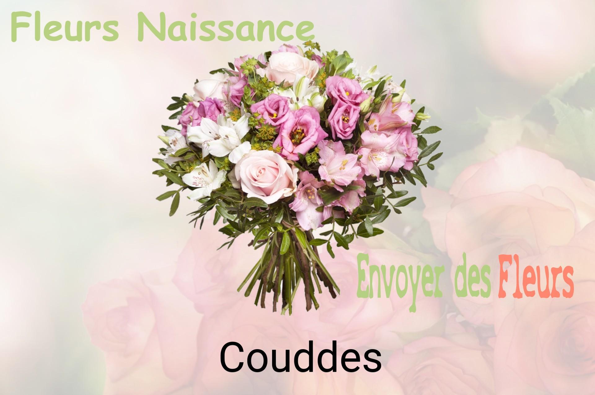 Bouquet de fleurs de naissance livré à Couddes